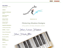 Tablet Screenshot of flickeringshadow.com
